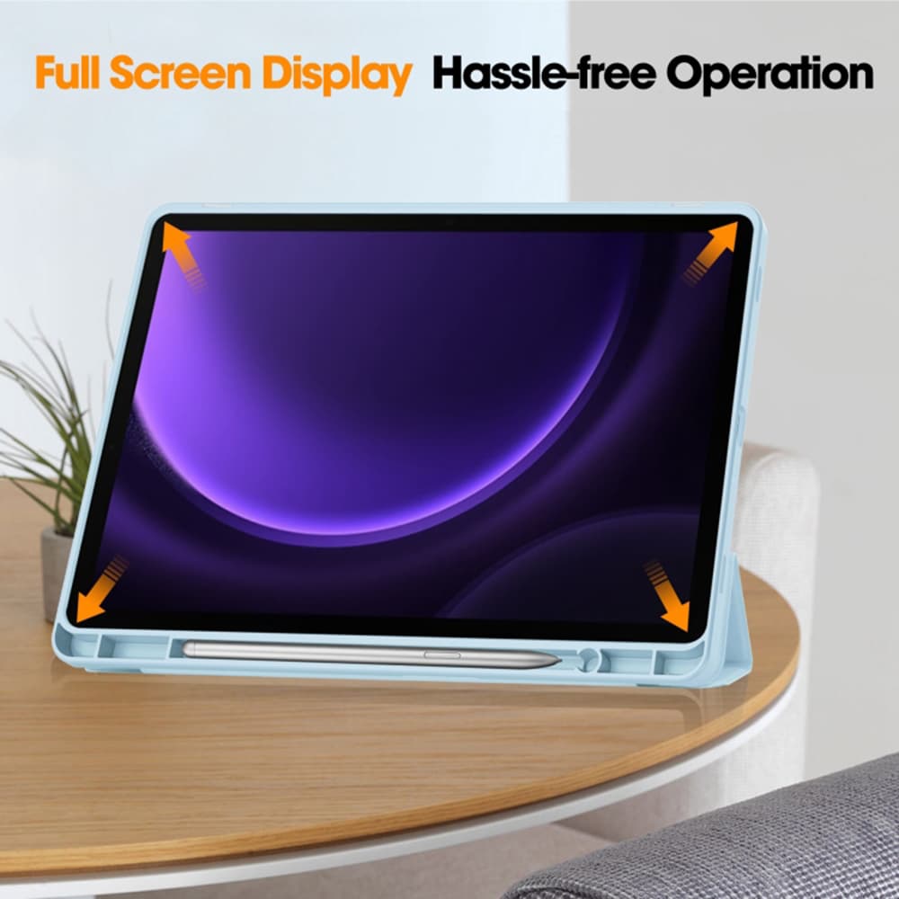 Techsuit Flex Trifold držák tužky pro Tab S9 S9 FE S10 FE Nebesky modrá - náhled 3