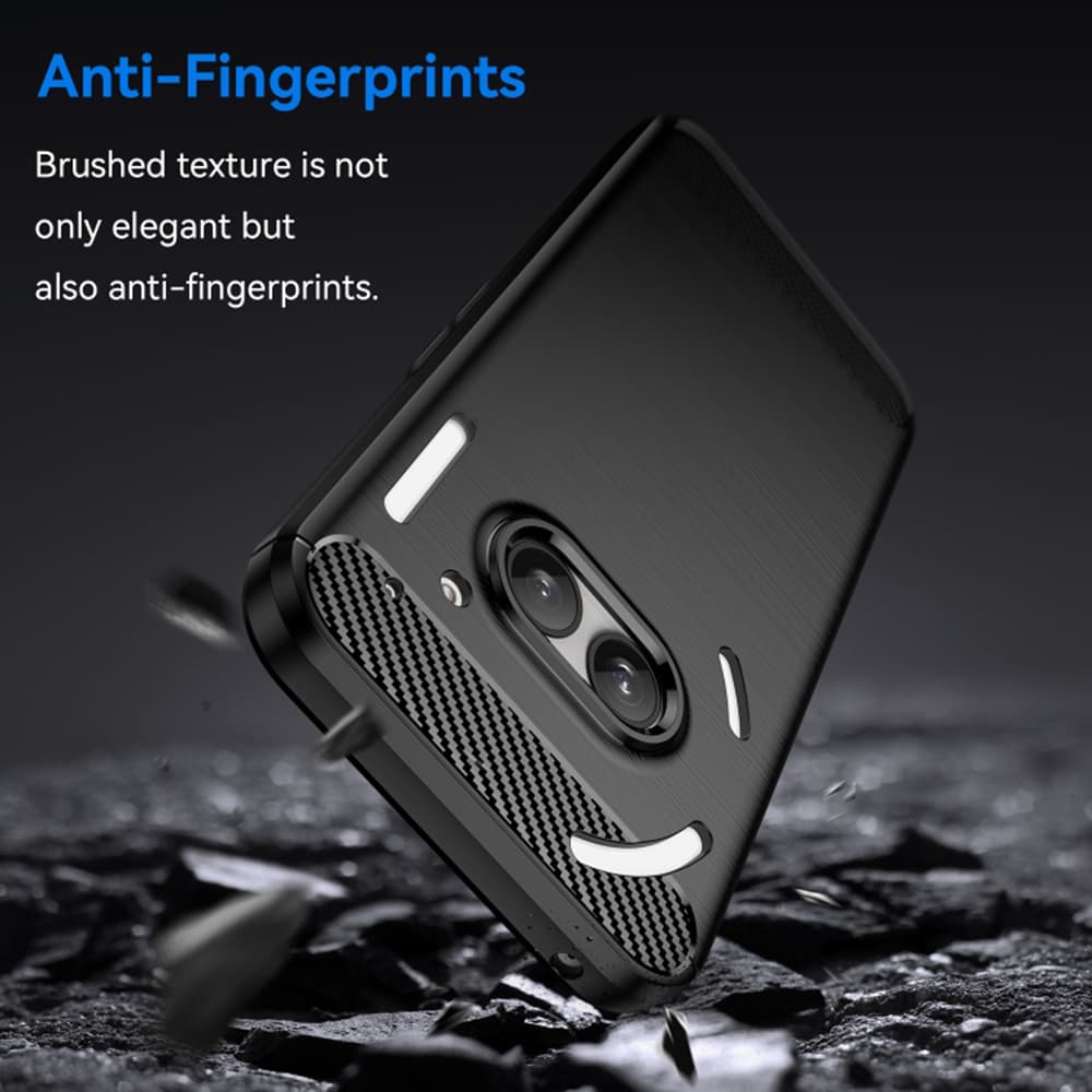 Techsuit Karbon Silikon Nothing Phone (2a) (2a) Plus Černý - náhled 3