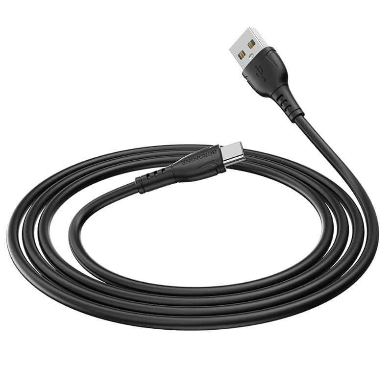 Kabel Borofone BX51 Triumph - USB na typ C - 3A 1 metr černý - náhled 3