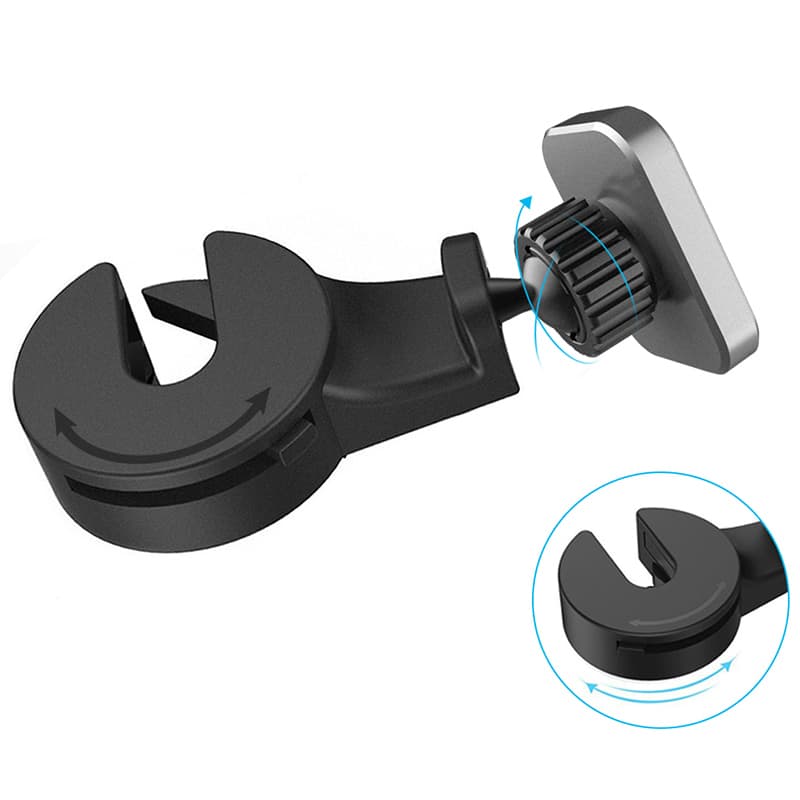 Magnetický držák do auta na opěrku hlavy TopQ Typ 1 černý - náhled 3