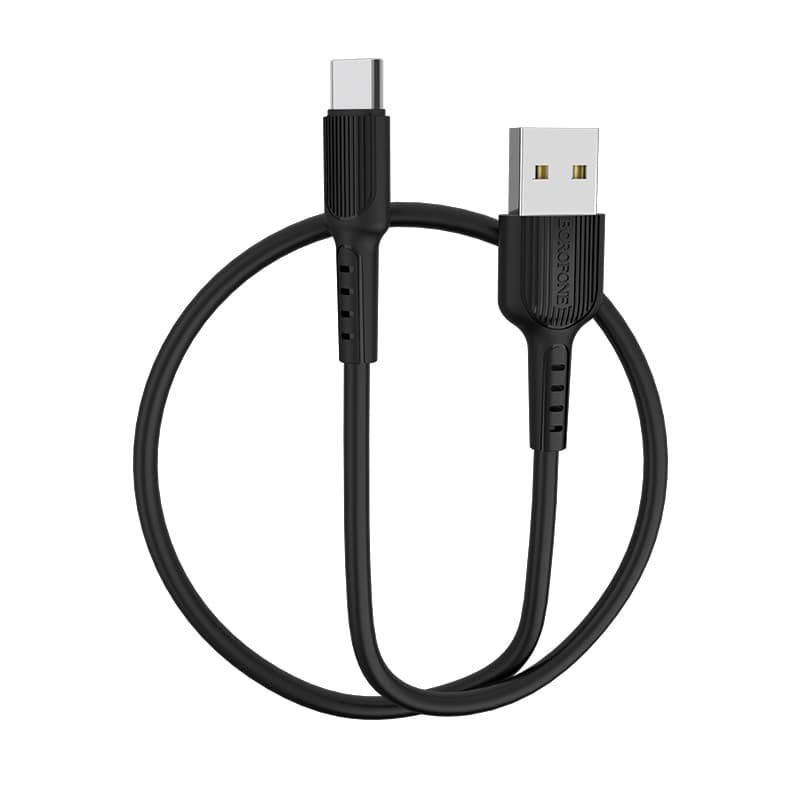Kabel Borofone BX16 Easy - USB na typ C - 2A 1 metr černý - náhled 3