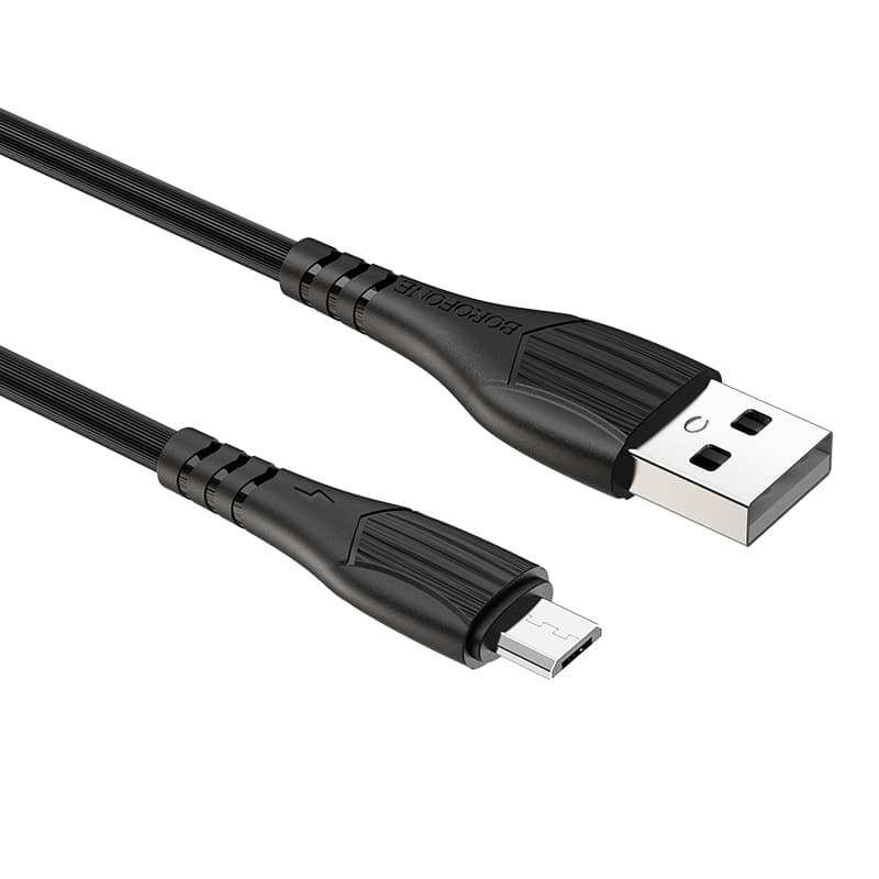 Kabel Borofone BX37 Wieldy - USB na Micro USB - 1 metr černý - náhled 3