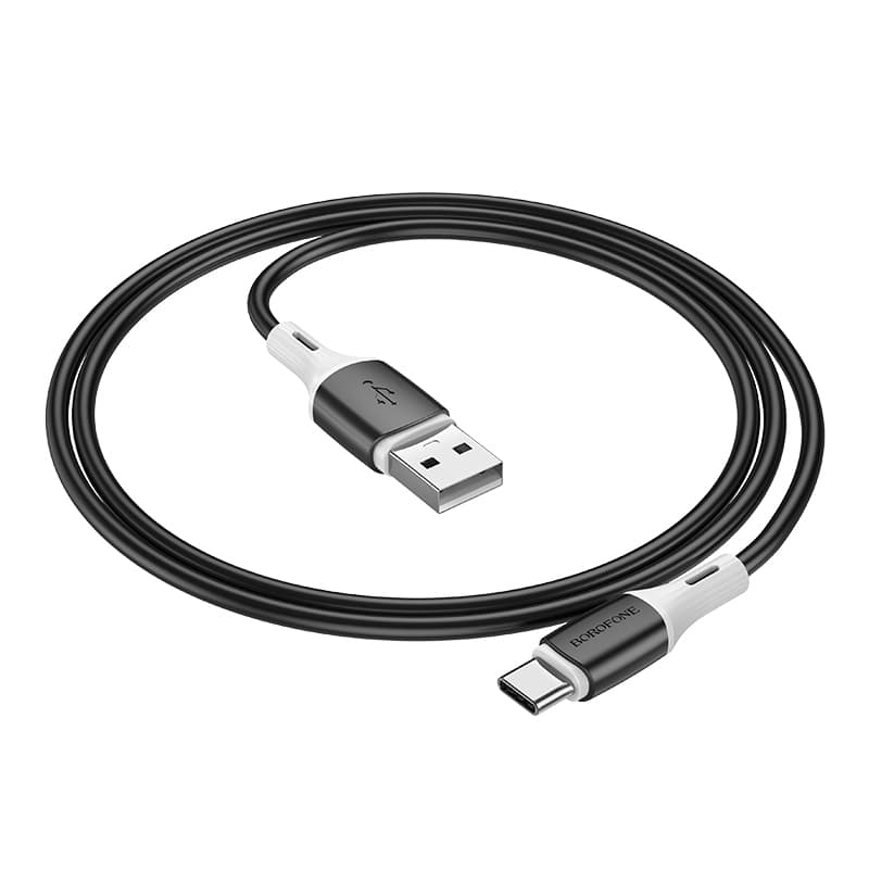 Kabel Borofone BX79 - USB na typ C - 3A 1 metr černý - náhled 3