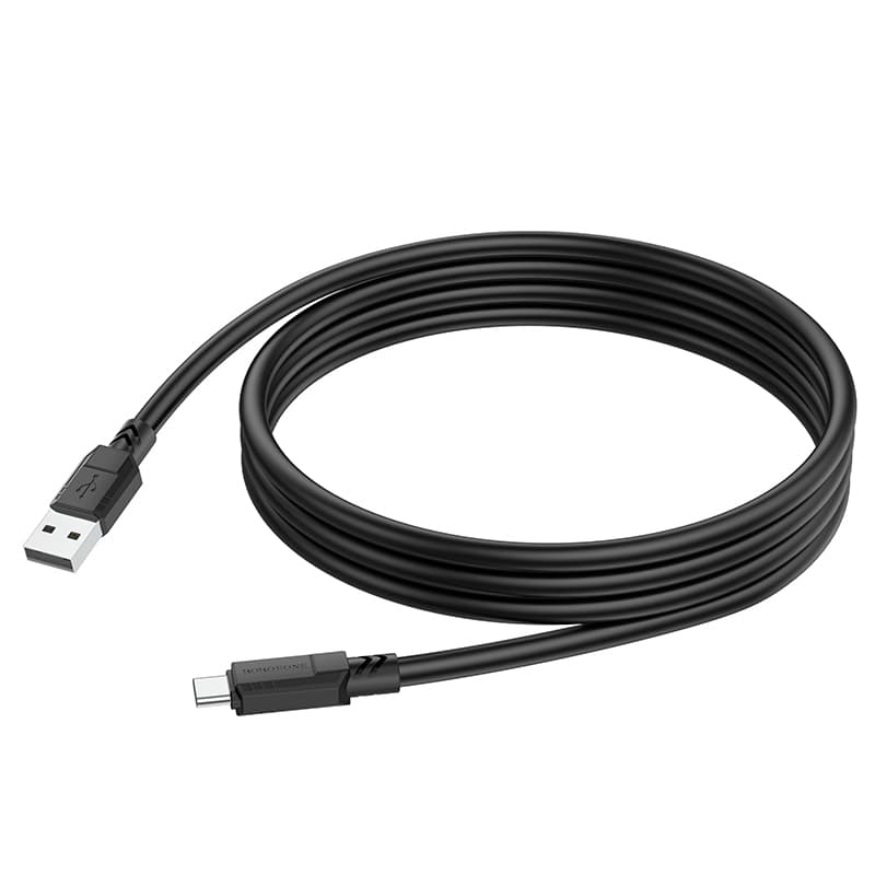 Kabel Borofone BX81 Goodway - USB na typ C - 3A 1 metr černý - náhled 3