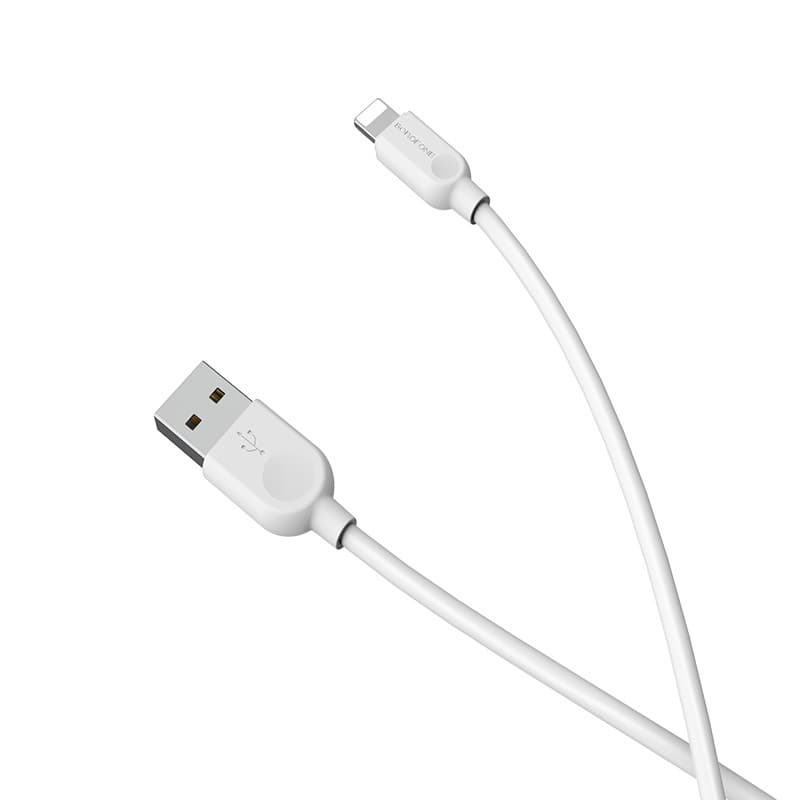 Kabel Borofone BX14 LinkJet - USB na Lightning - 2,4A 1 metr bílý - náhled 3