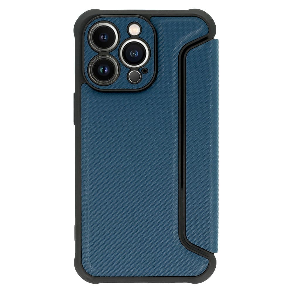 Pouzdro Razor Carbon Book pro Iphone 14 Plus navy - náhled 3