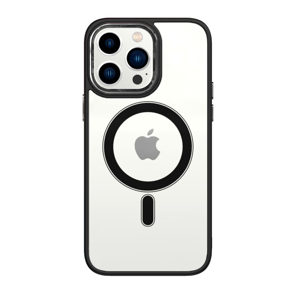 Zadní kryt Tel Protect Magnetic Clear pro Iphone 13 Pro Black - náhled 3