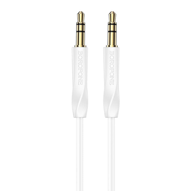 Audio kabel Borofone BL16 jack 3,5 mm na jack 3,5 mm bílý - náhled 3