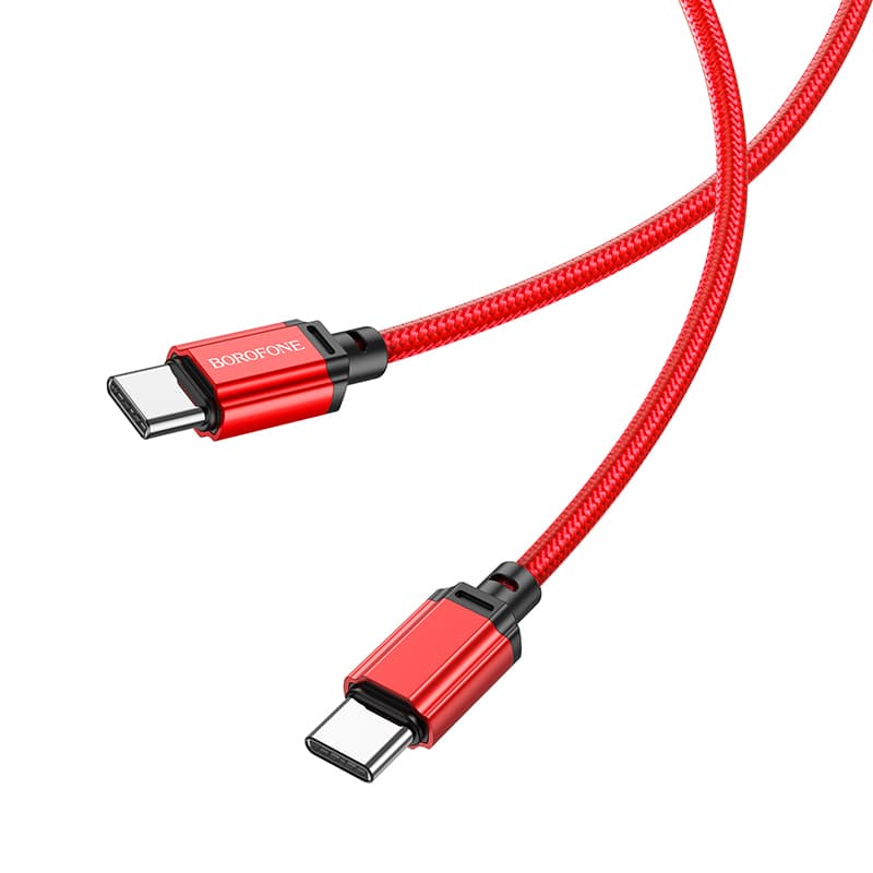 Borofone kabel BX87 Sharp - typ C na typ C - PD 60W 1 metr červený - náhled 3