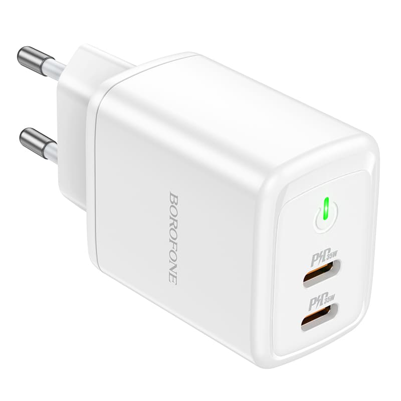 Adaptér Borofone BN9 s funkcí rychlonabíjení 35W bílý - náhled 3