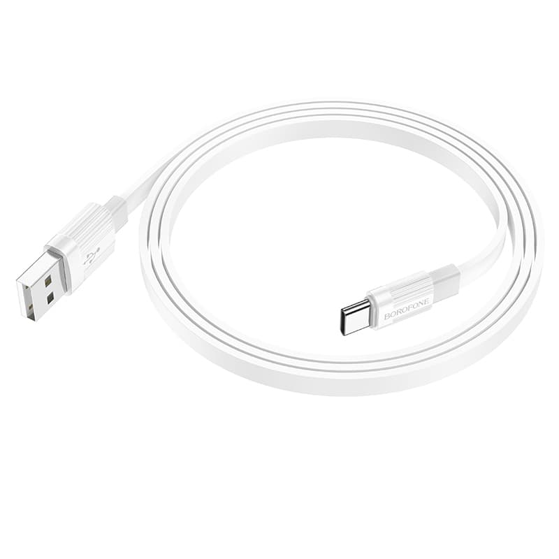 Borofone kabel BX89 Union - USB na typ C - 3A 1 metr bílo-šedý - náhled 3