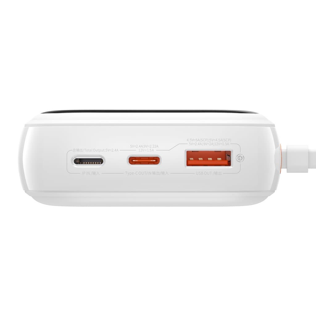 Powerbank Baseus Qpow Pro 20000mAh s kabelem Lightning (PPQD060202) 20W bílá - náhled 3