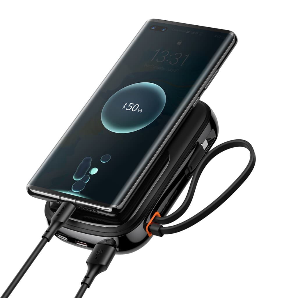 Powerbank Baseus Qpow Pro 20000mAh s kabelem Type C (PPQD060301) 22,5W černá - náhled 3