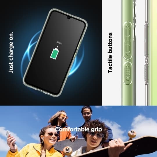 Pouzdro SPIGEN Ultra Hybrid ACS05904 pro Samsung Galaxy A34 5G - Crystal Clear - náhled 3