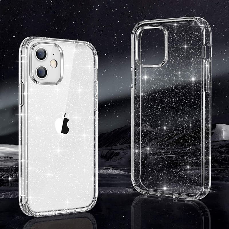 Pouzdro Crystal Glitter pro Iphone 15 Pro Silver - náhled 3