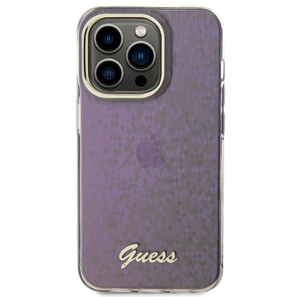 Originální pouzdro GUESS IML Faceted Mirror Disco Iridescent hardcase GUHCP15XHDECMP pro Iphone 15 Pro Max pink - náhled 3
