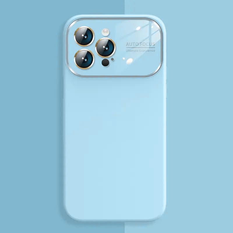Měkké silikonové pouzdro na čočky pro Iphone 14 Pro Max světle modré - náhled 3