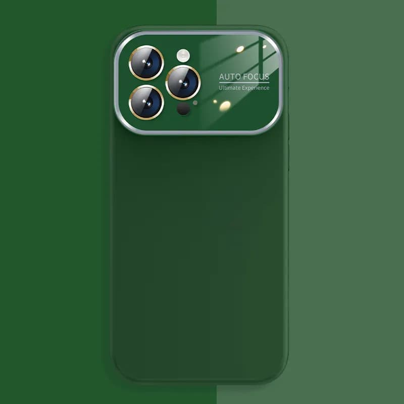 Měkké silikonové pouzdro na čočky pro Iphone 14 Pro zelené - náhled 3