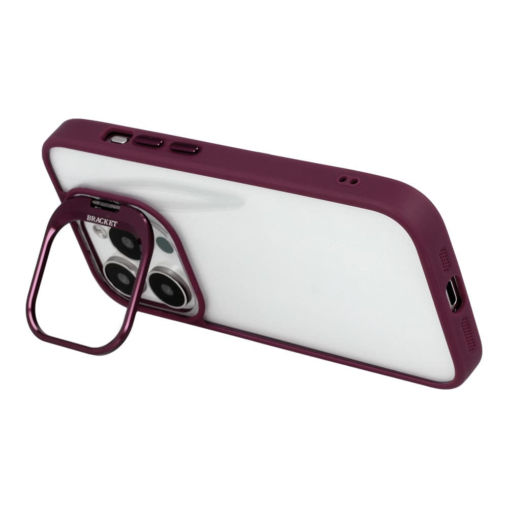 Pouzdro Tel Protect Kickstand pro Iphone 12 Pro Max vínové - náhled 3