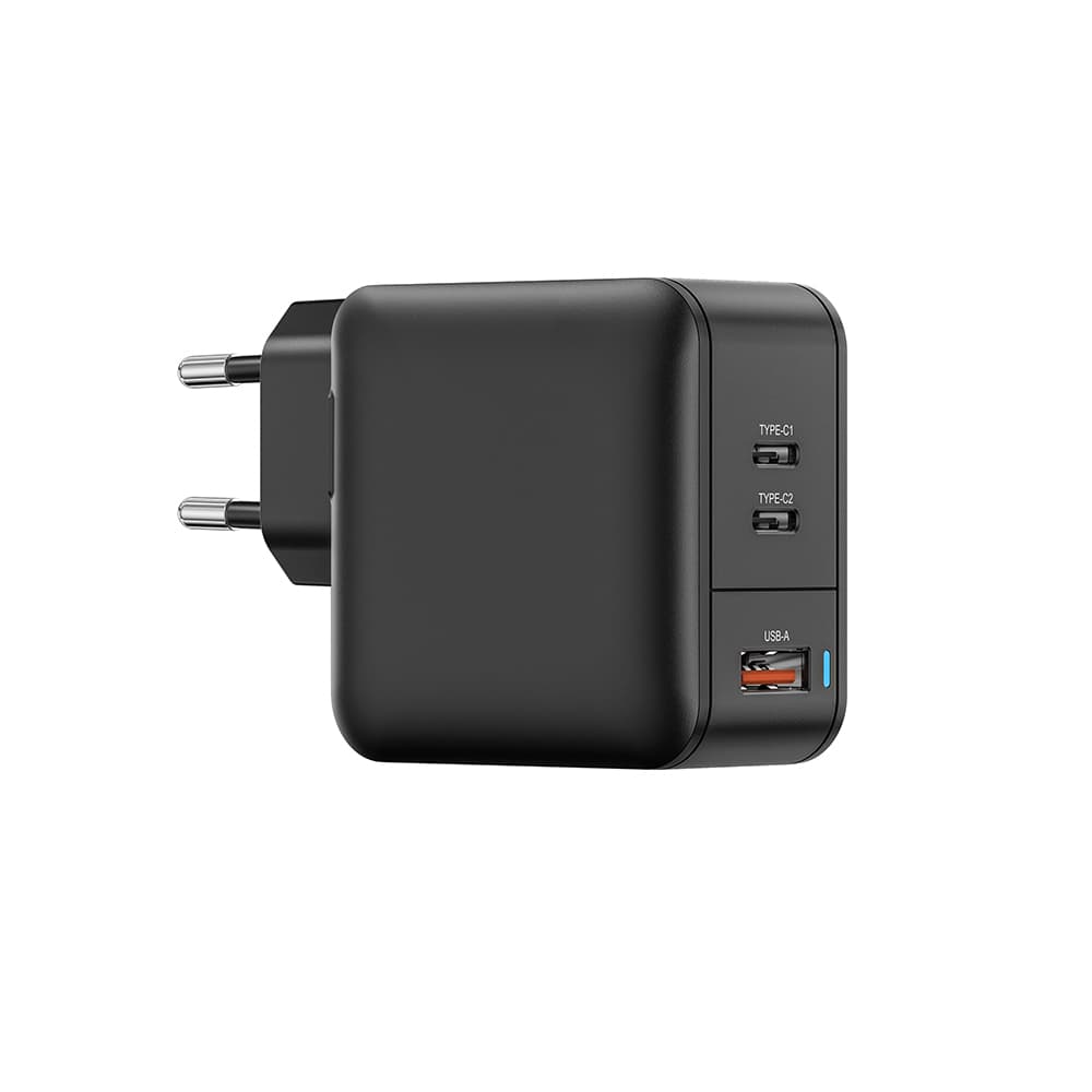 Cestovní adaptér Amazing Thing Thunder Pro GaN EUTH66W PD 66W černý - náhled 3