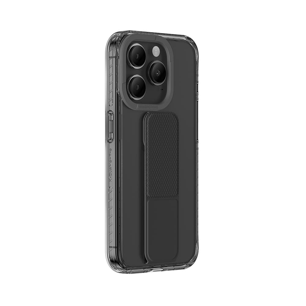 Zadní kryt Amazing Thing Titan Pro Holder Case 10FT IP156.7PTHBK pro iPhone 15 Pro Max černý se stojánkem - náhled 3