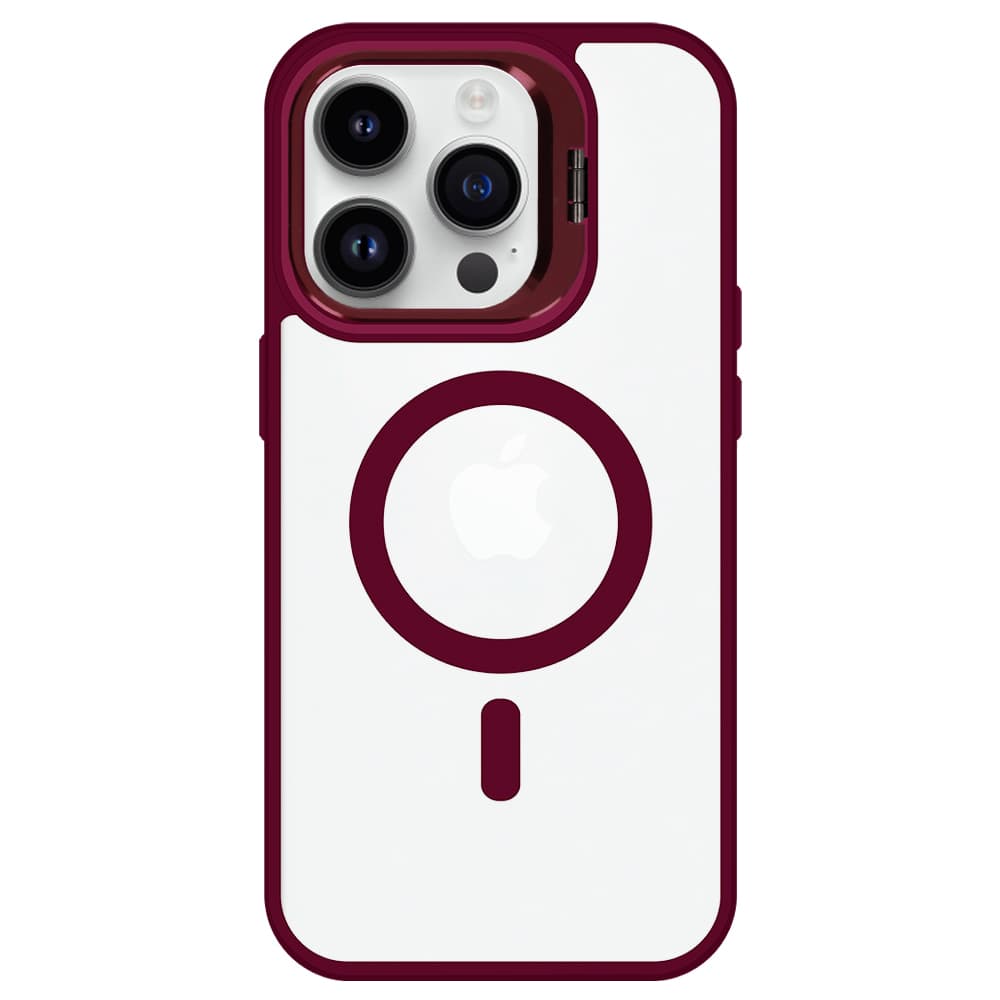 Tel Protect Kickstand Magsafe pouzdro pro Iphone 14 vínové - náhled 3