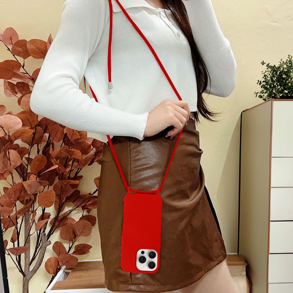Pouzdro Strap D1 pro Iphone 13 Pro červené - náhled 3