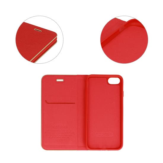 Knížkové pouzdro Luna Book pro Samsung Galaxy S24 Plus red - náhled 3