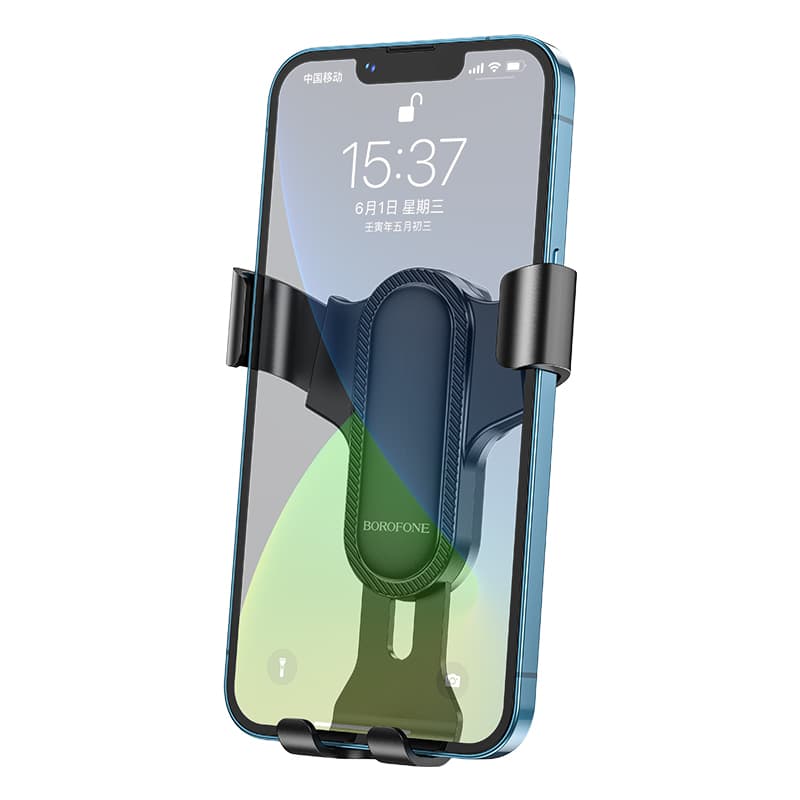 Držák do auta Borofone BH74 Rock gravity do větrací mřížky černý - náhled 3