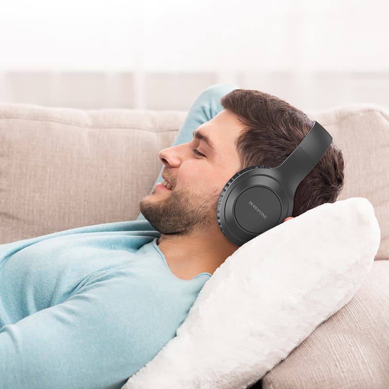 Bezdrátová sluchátka Borofone BO20 Player černá - náhled 3