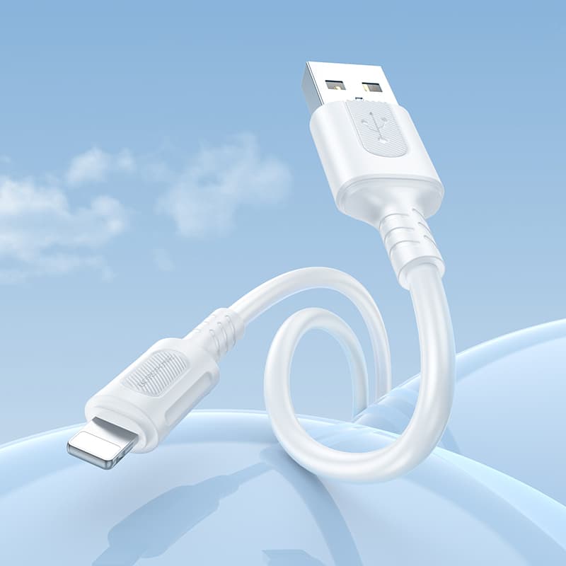 Datový kabel Borofone BX111 Feliz USB-A - Lightning 2,4A 1 metr bílý - náhled 3
