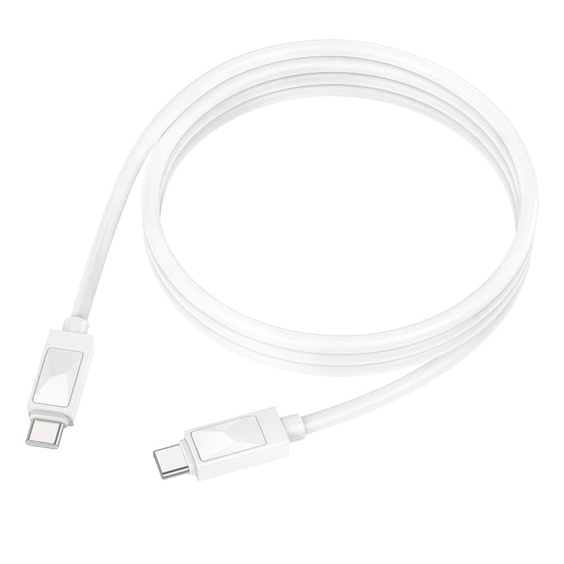Datový kabel Borofone BX109 Joy - typ C na typ C - 60W 3A 1m bílý - náhled 3