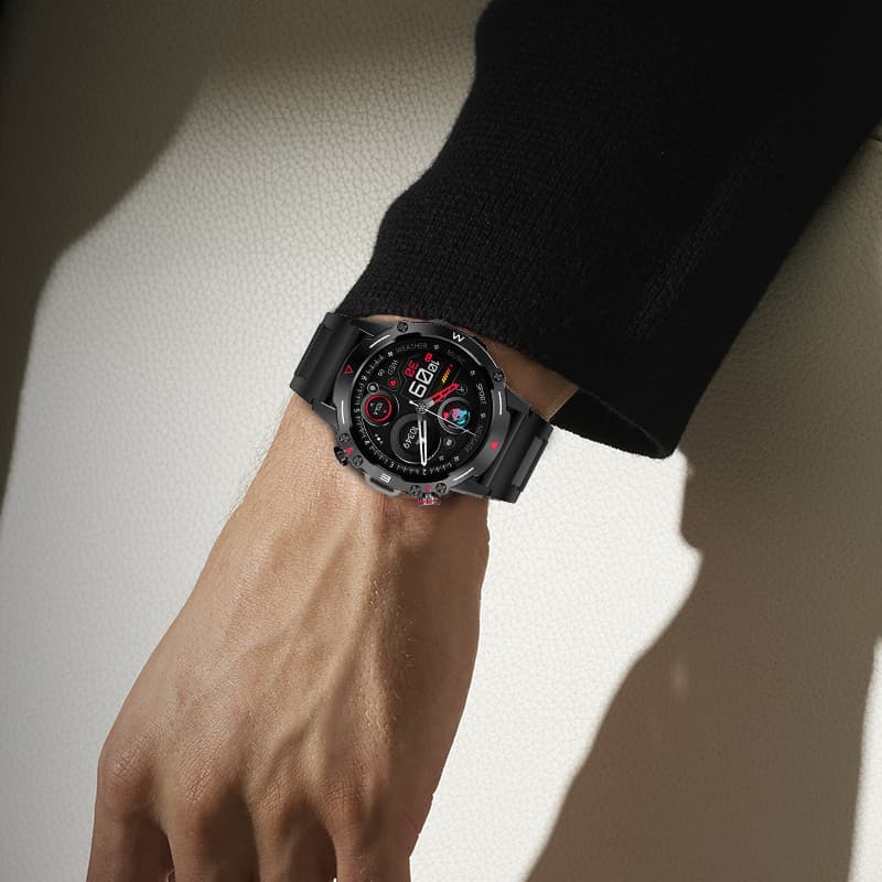 Chytré hodinky Blavec Smartwatch M07 Raptor HD AMOLED (SWM07-B) černé - náhled 3
