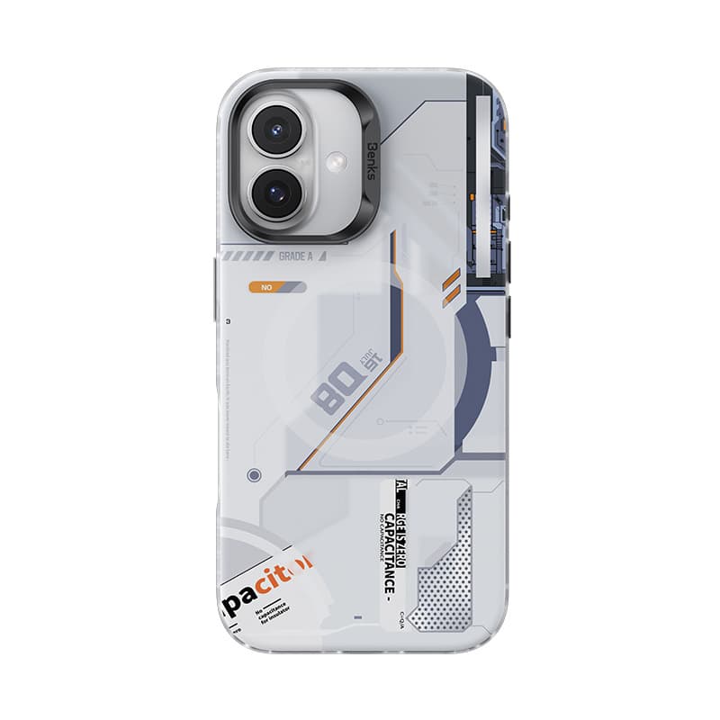 Zadní kryt Benks Magnetic Mecha pro iPhone 16 Plus bílý - náhled 3