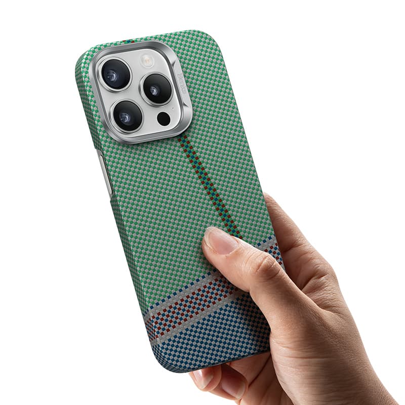 Zadní kryt Benks PassionGreen Kevlar 600D pro iPhone 16 Pro - náhled 3