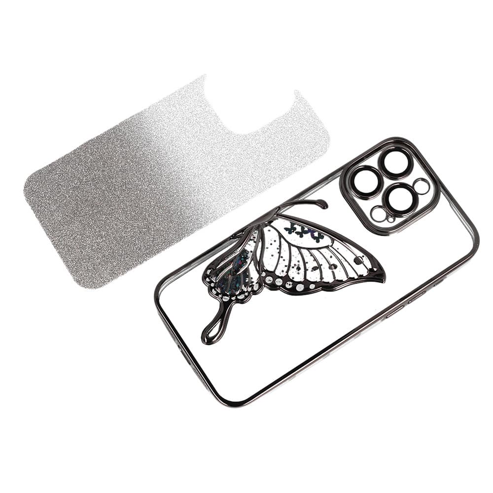 Zadní kryt Tel Protect Butterfly Water pro iPhone 16 Plus černý - náhled 3