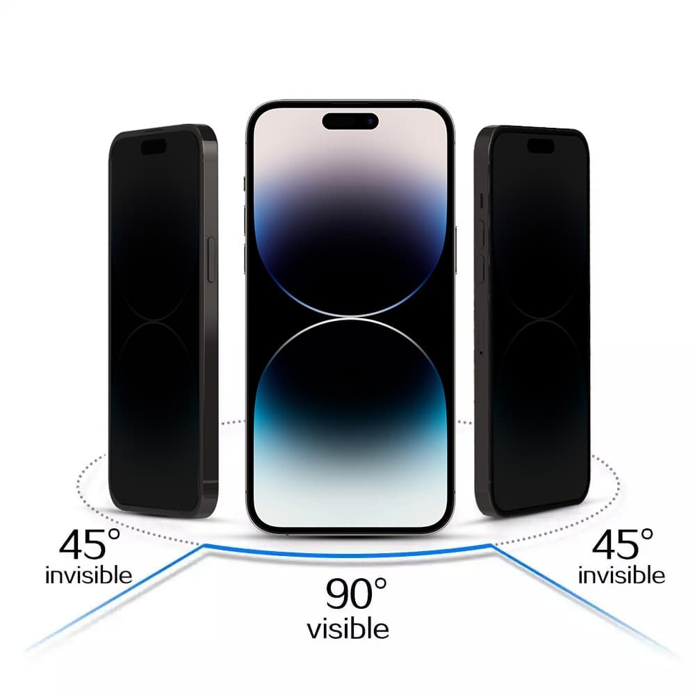 Tvrzené sklo Privacy pro Motorola Moto G55 5G černé - náhled 3