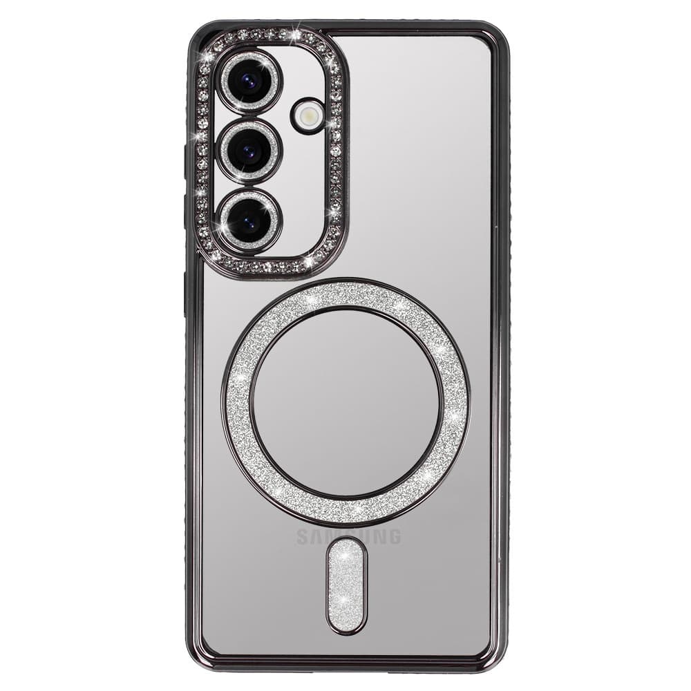 Zadní kryt Bling Magsafe pro Samsung Galaxy S25 Ultra černý - náhled 2
