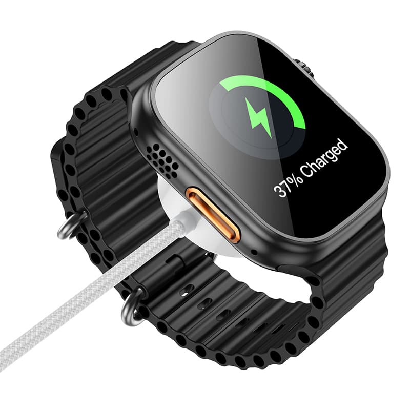 Bezdrátová nabíječka Borofone BQ37 Star 2,5W pro iWatch 1-9, SE-SE2, Samsung Ultra-Ultra2 bílá - náhled 3