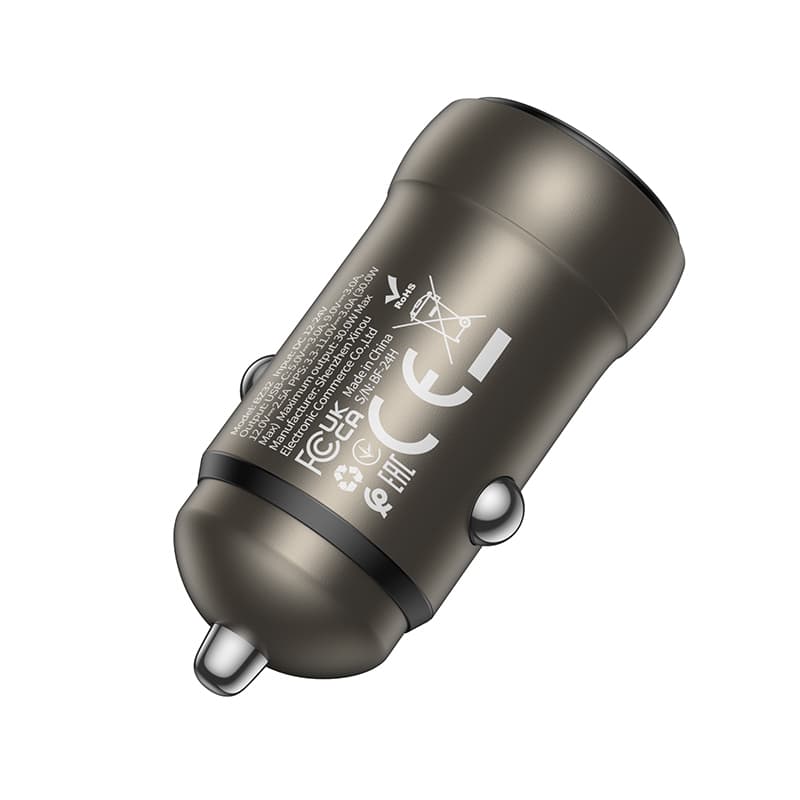Adaptér do auta Borofone BZ32 Fresh s funkcí rychlonabíjení 30W zlatý - náhled 3