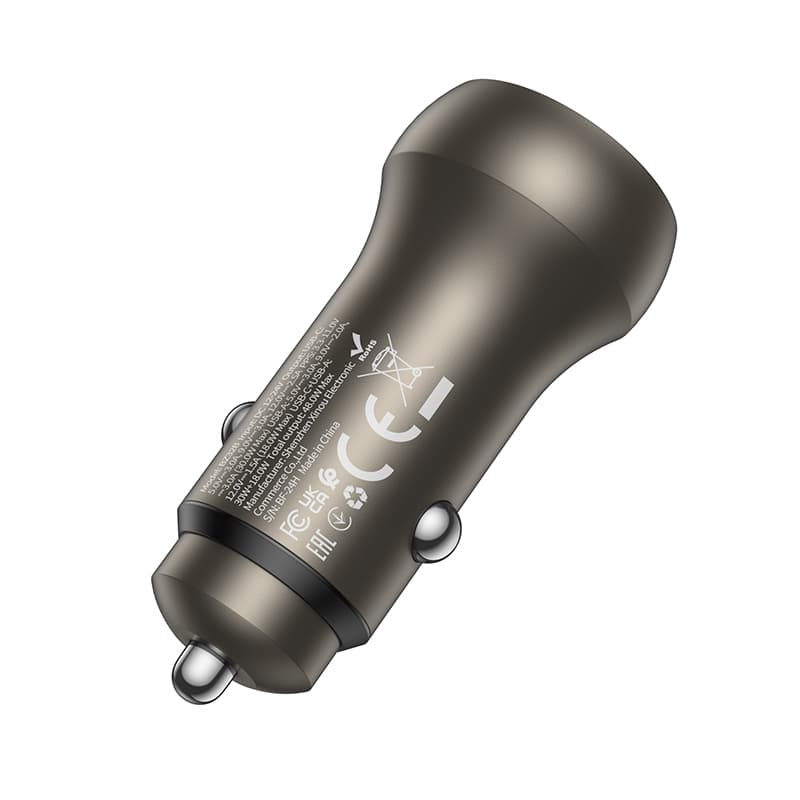 Adaptér do auta Borofone BZ32B Fresh s funkcí rychlonabíjení 48W Dual zlatý - náhled 3