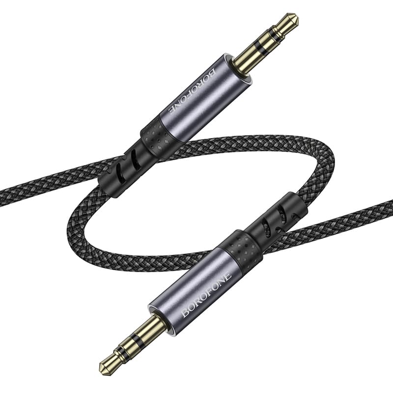 Kabel Borofone BL24 Graceful jack 3,5 mm - jack 3,5 mm 1m černý - náhled 3
