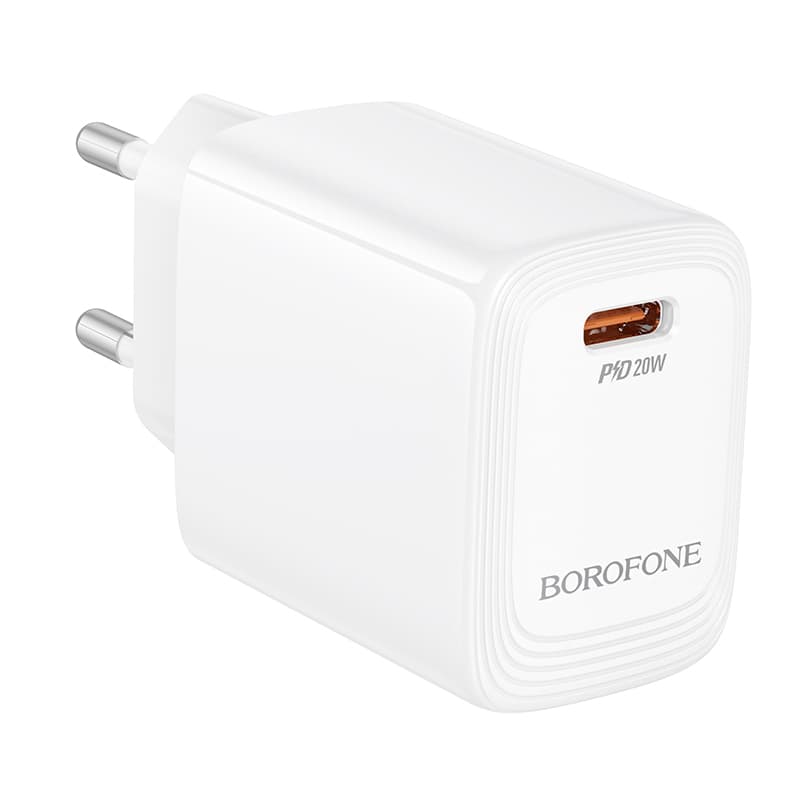 Adaptér Borofone BN26 Fuente s funkcí rychlonabíjení 20W bílý - náhled 3