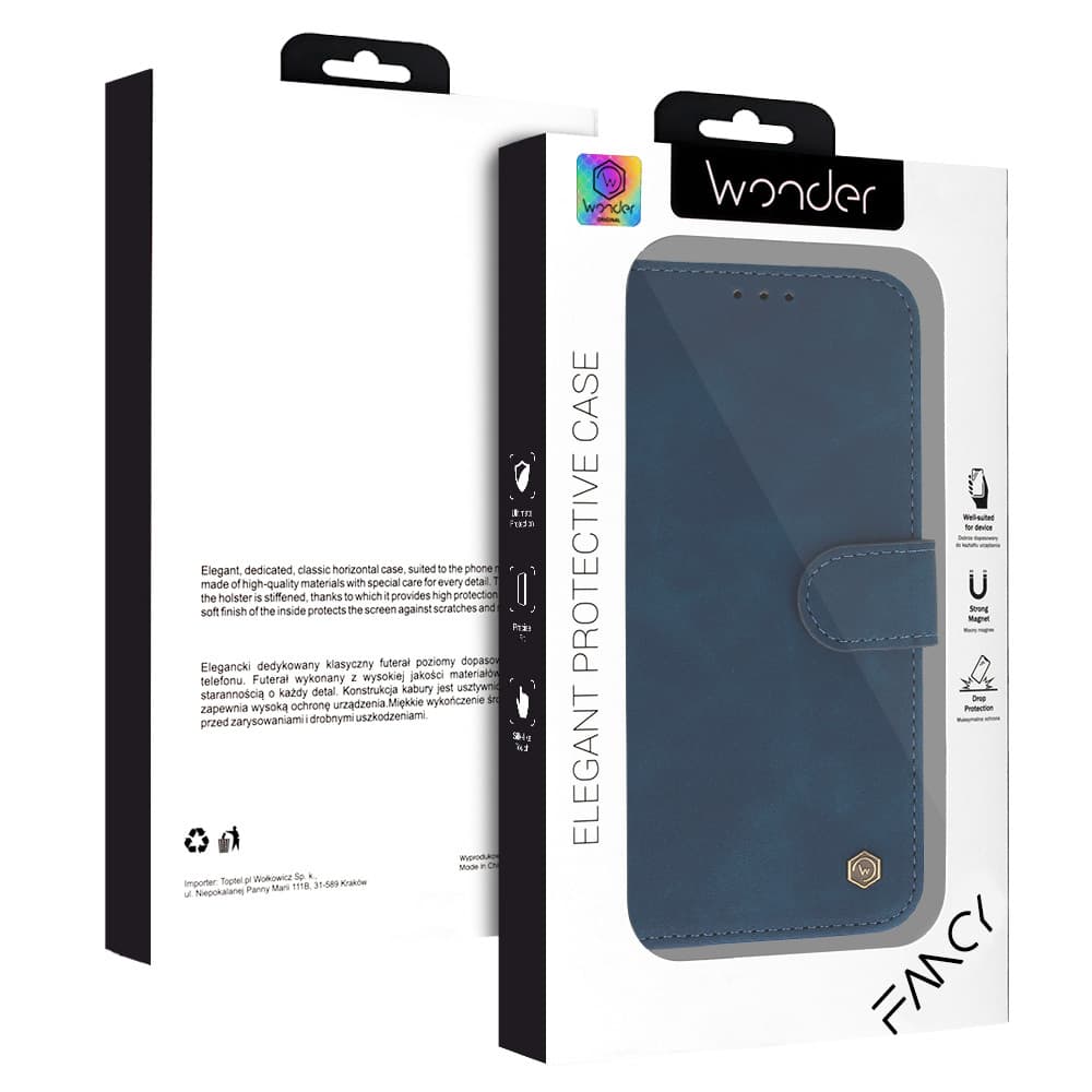 Knížkové pouzdro Wonder Fancy pro Xiaomi 15 5G navy - náhled 3