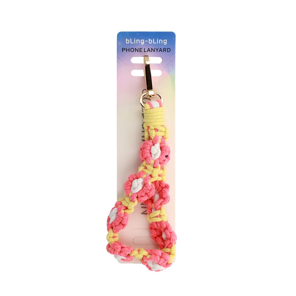 Šňůrka na mobil Crochet flower GC-HR07 - náhled 3