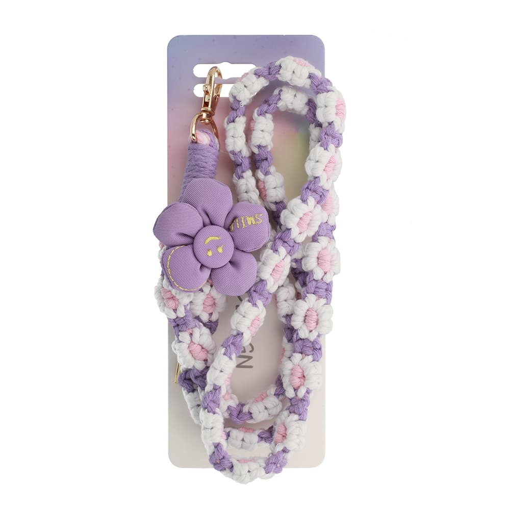 Šňůrka na mobil Crochet flower GC-FR08 - náhled 3