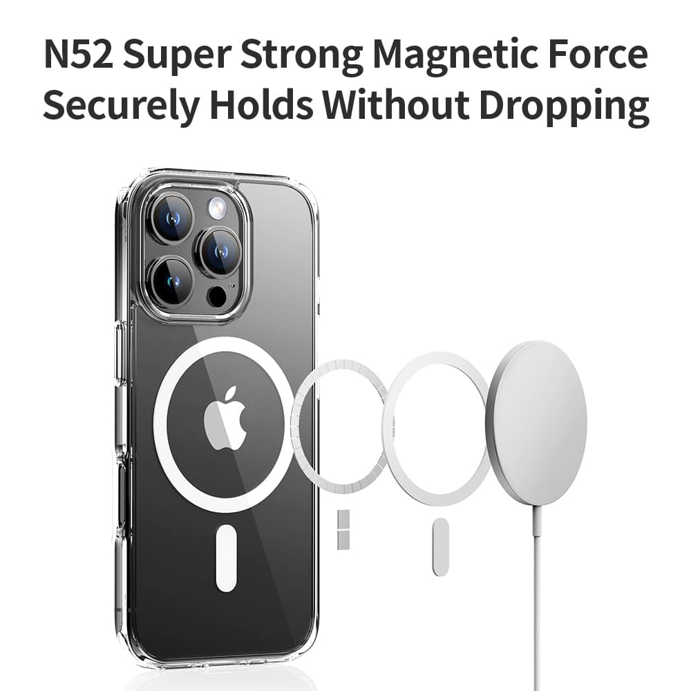 Zadní kryt Rock Crystal Series Magnetic pro iPhone 16 Plus transparentní - náhled 3