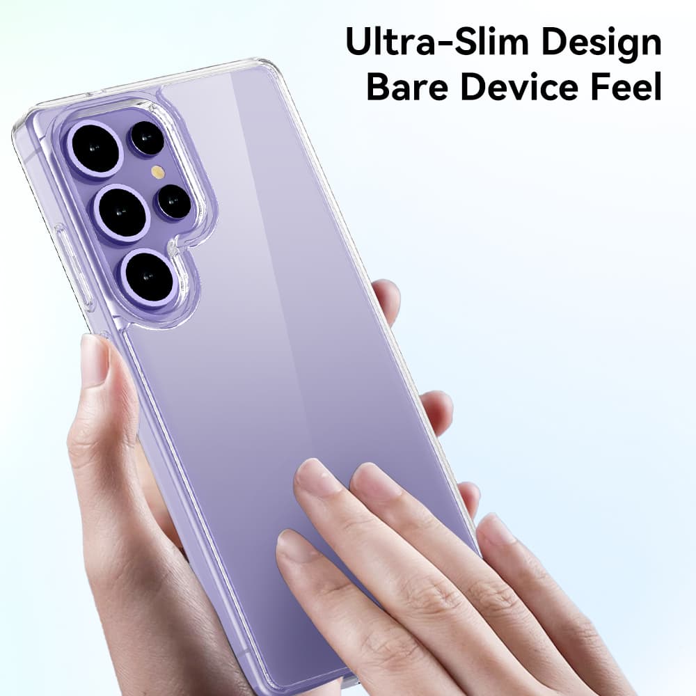 Zadní kryt Rock Crystal Transparent Series pro Samsung Galaxy S25 Plus transparentní - náhled 3