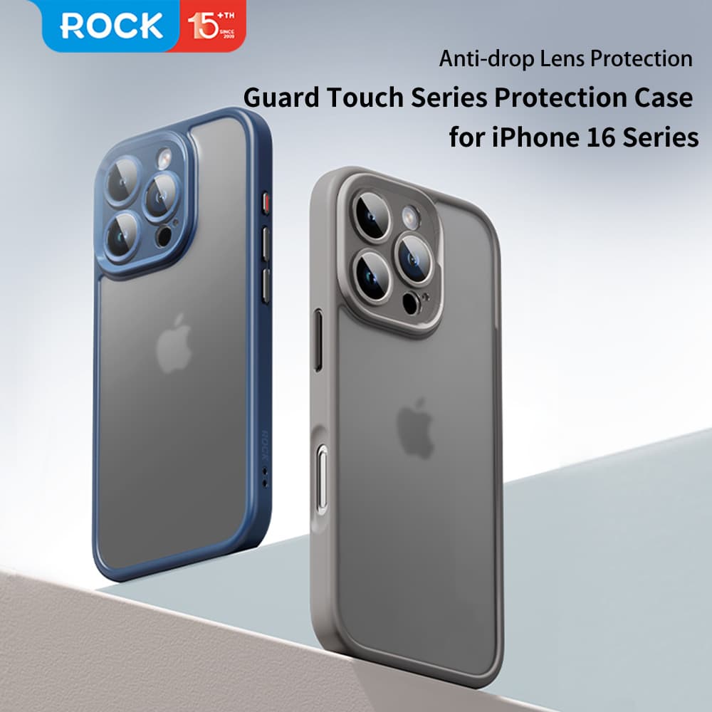 Zadní kryt Rock Guard Touch Matte Series pro iPhone 16 Pro modrý - náhled 3