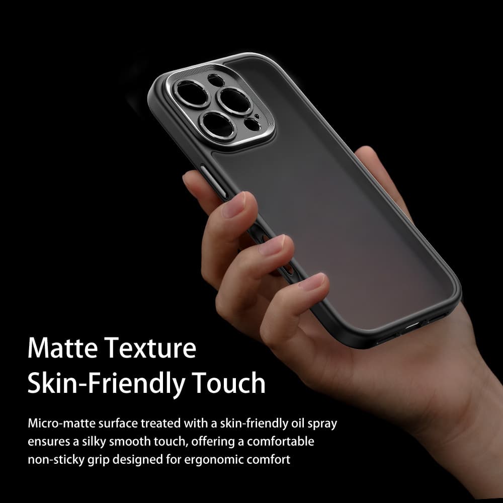 Zadní kryt Rock Guard Touch Matte Series pro iPhone 16 šedý - náhled 3